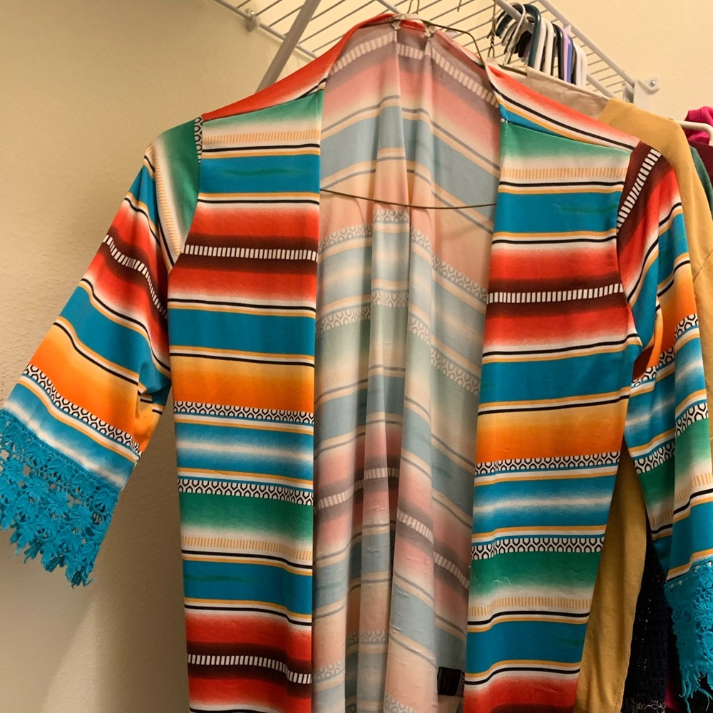 Serape cardigan